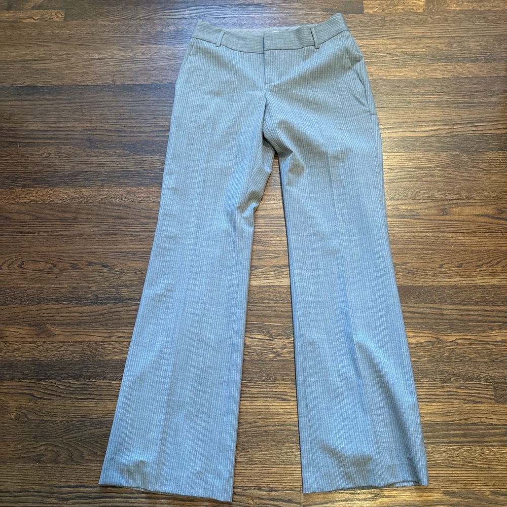 Banana Republic Gray Pinstripe Trousers